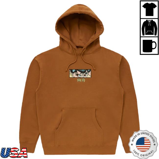 Official Hypland Clothing Merch Store Hypland Yyh Yusuke Eyes Crew (Brown)