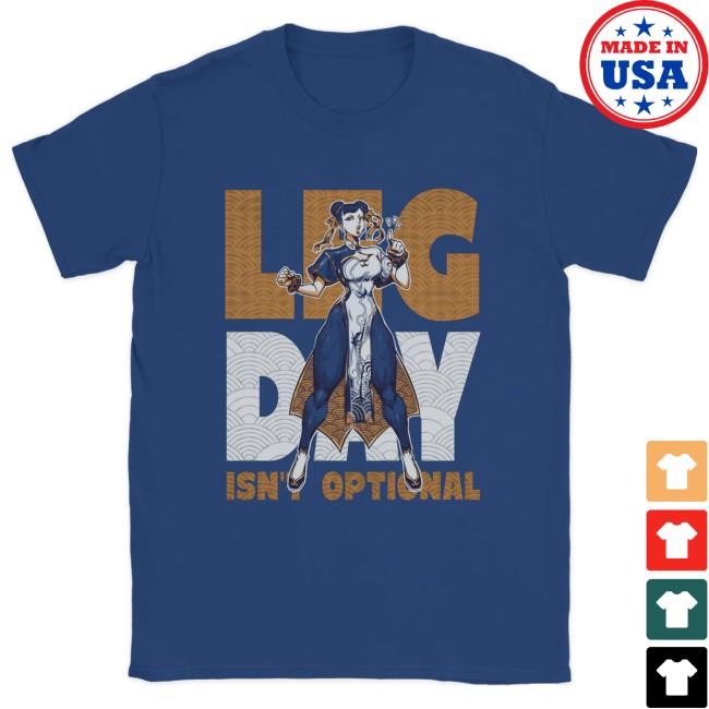 Official Ten/O STREET FIGHTER - 'Leg Day' Tshirt - Royal Blue