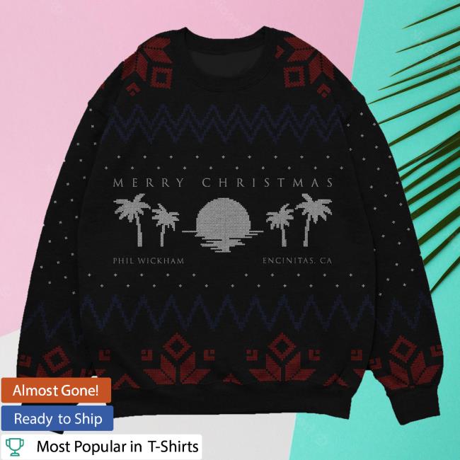 Official Phil Wickham Merch Store Shop Merry Christmas - Christmas Pullover Sweatshirt PhilWickham