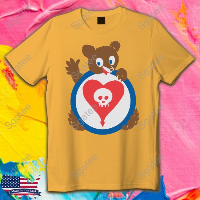 Alkaline Trio Merch Bear Heartskull T Shirt Alkalinetrio