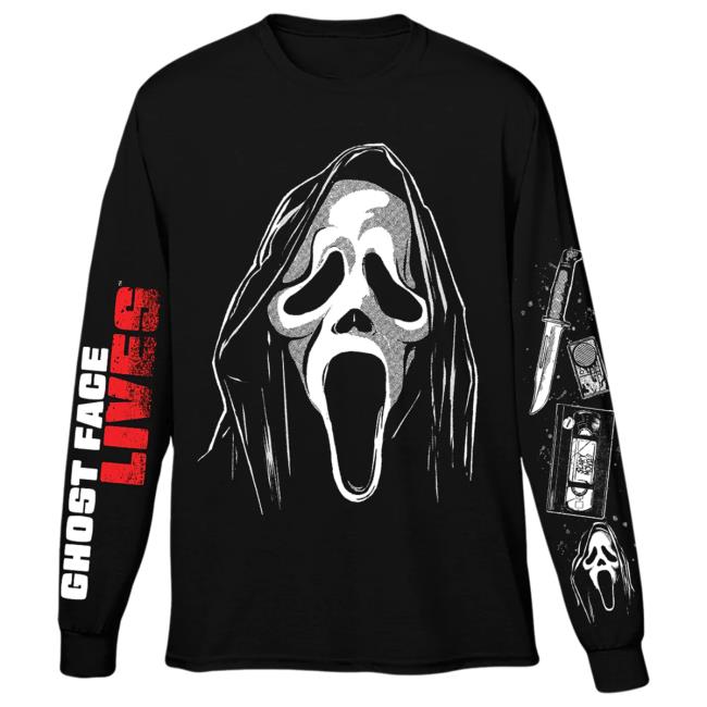 Official Cavity Colors Ghost Face Lives - Long Sleeve New Shirt