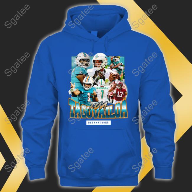 River Cracraft And Jaylen Waddle Tua Tagovailoa T Shirt Dreamathon Merch Miami Dolphins