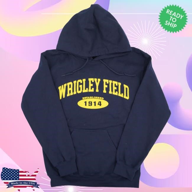 Wrigley Field Established Hoodie Navy & Yellow Ivy Shop 2026