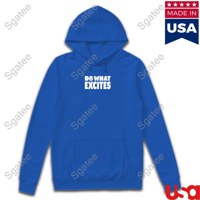 Official Do What Excites Merch Dwe Logo Blue Tee Shirt