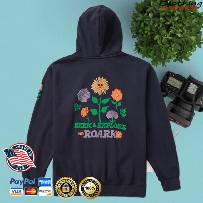 Official Roark Clothing Store Shop Seek And Explore Pullover Hoodie Dark Navy