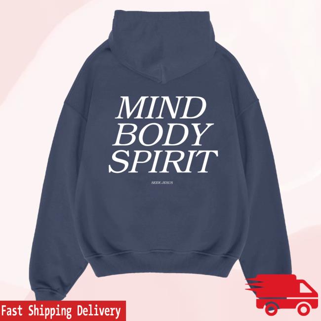 Official Seek Jesus Merch Store Seek Jesus Mind Body Spirit - Sweatshirt Navy Seek Jesus Apparel Clothing SeekJesus