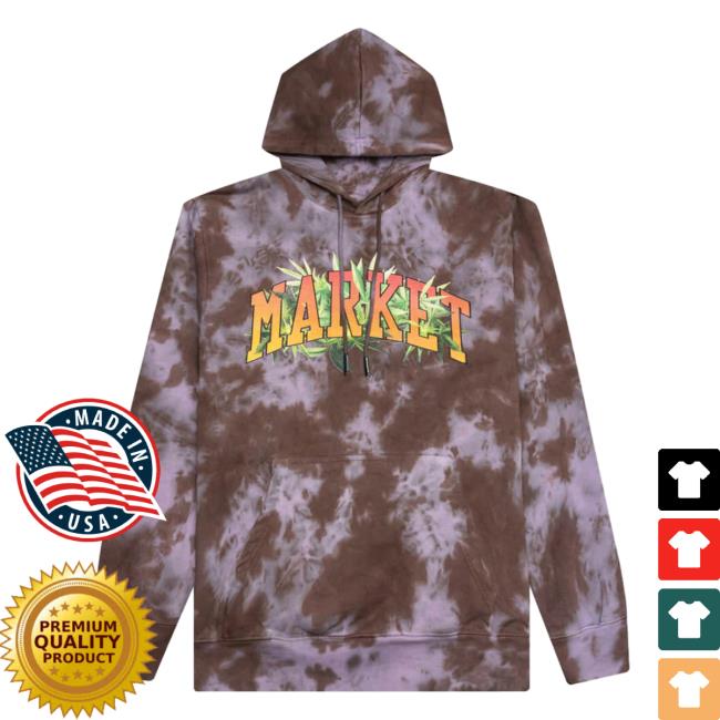 Official Feature Merch Store Shop Market Arc Herbal Remedy Tie-Dye Hood - Purple/Grey/White Feature Apparel Clothing