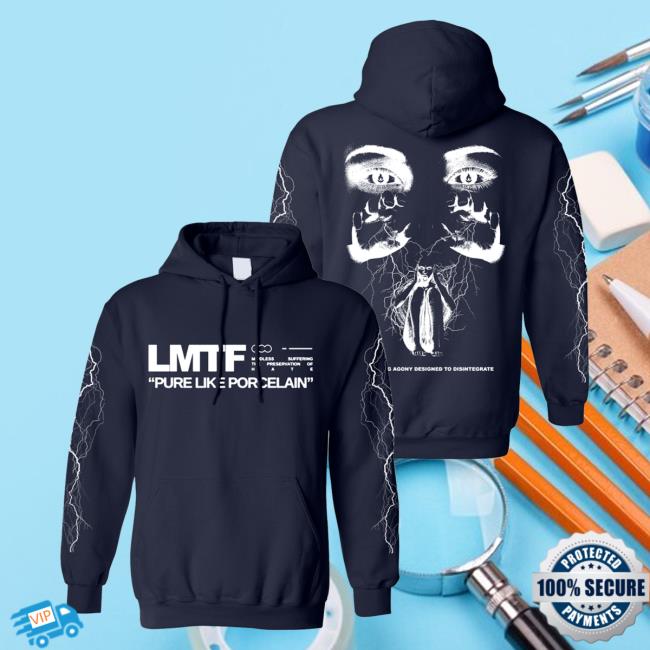 Official Down Right Merch Like Moths To Flames - Pure Like Porcelain Hoodie