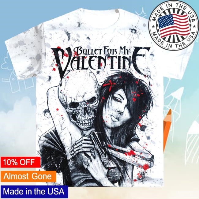 Official Bullet for My Valentine Merch Clothing BFMV Russian Roulette Popover Shirt
