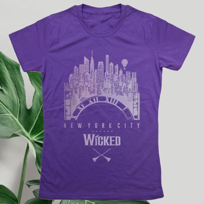 Wicked Women's NYC Clock T Shirt Wicked the Musical Shop