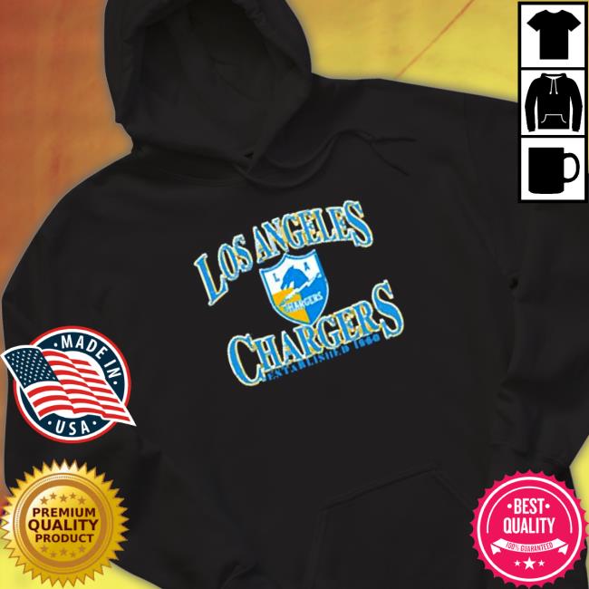 Official Los Angeles Chargers Heathered Charcoal Playability 2023 TShirts