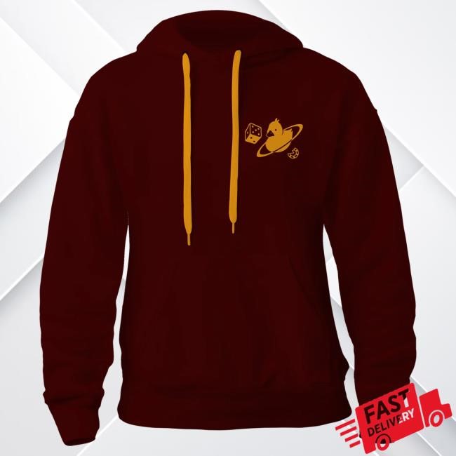 Official Quackity Merch LNVI Las Nevadas Original Cardinal Hooded Sweatshirt