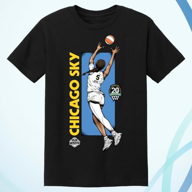 Chicago Sky Team Elevation T Shirt - Reese Chicago Sky Official Shop Merch Store