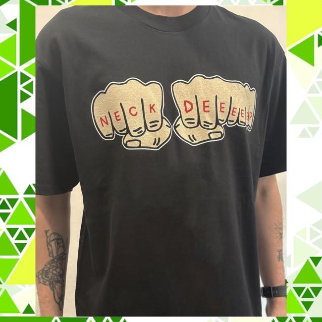 Official Neck Deep Merch Store Neck Deep Fist T Shirt – Black