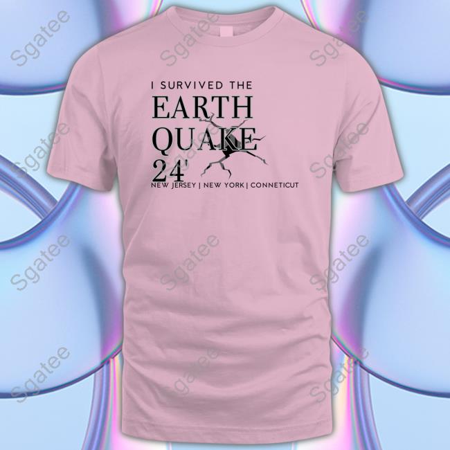 Official I Survived The Earthquake Of 2024 T-Shirt
