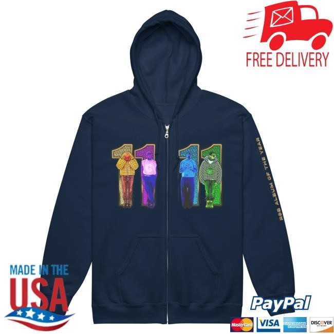 Official Chris Brown Merch Store Chris Brown Best R&B Album (11:11 Deluxe) Unisex Zip Popover Hoodie