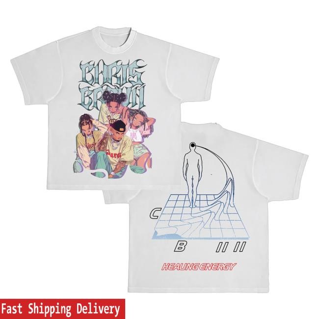 Chris Brown Official Merch Shop Healing Energy Short SleeveShirt Chris Brown Store Merchandise Chrisbrownworldstore