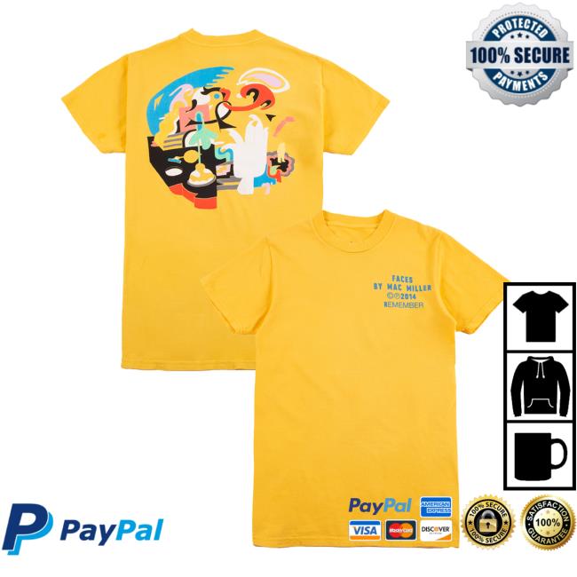 Mac Miller Merch Faces Tee