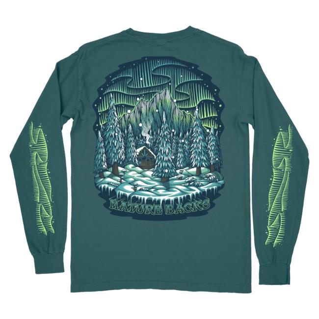 Official Nature Backs Merch Store Aurora Hoody Spruce NatureBacks Apparel Clothing Shop