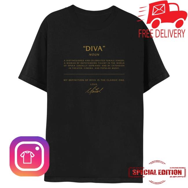 Mariah Carey Diva Black Short SleeveShirt