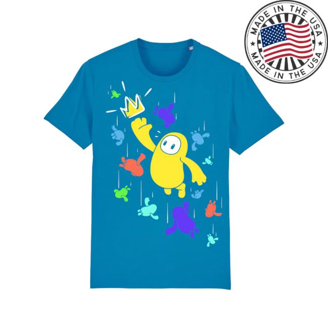 Fall Guys Screen Print Blue T-Shirts