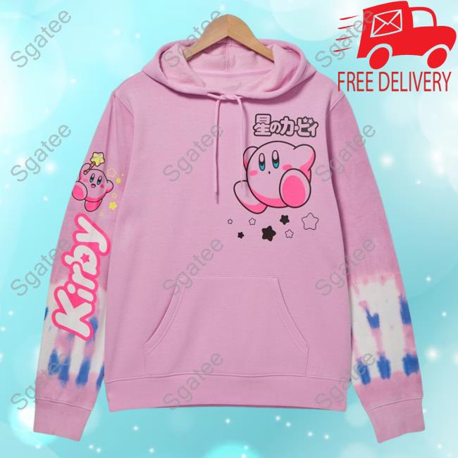 Official Box Lunch Clothing Shop Store Nintendo Kirby Portraits Tie Dye Sweatshirt Boxlunch Exclusive Merch