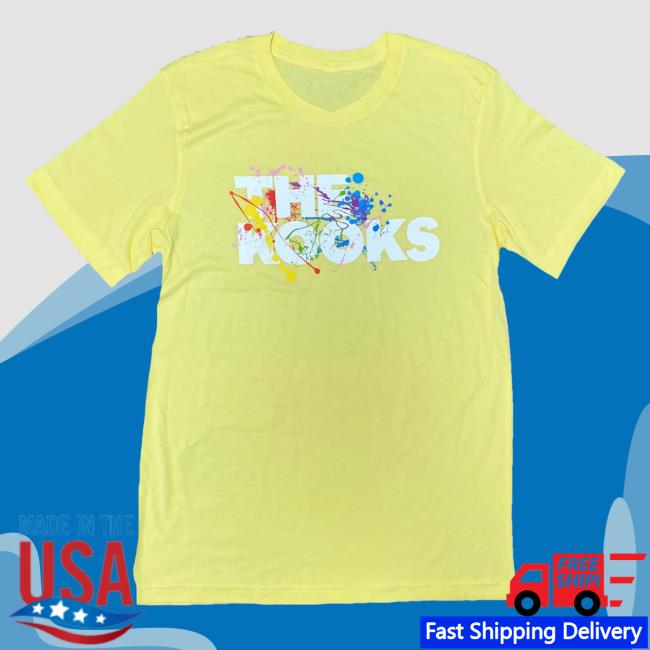 Official The Kooks Apparel Store The Kooks Yellow Paint Splash New Shirt The Kooks Clothing Shop TheKooks