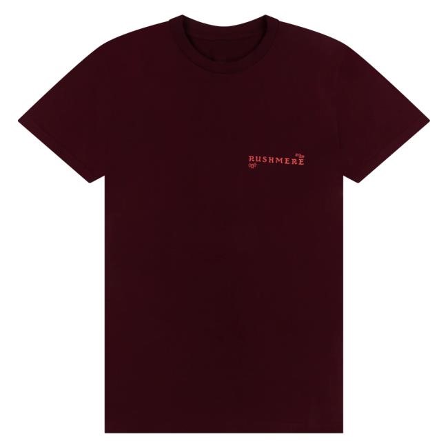 Official Mumford And Sons Merch Maroon Stamp Print Top Shirt