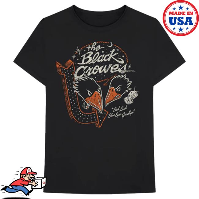 Official The Black Crowes Bad Luck Vegas Marquee T Shirt