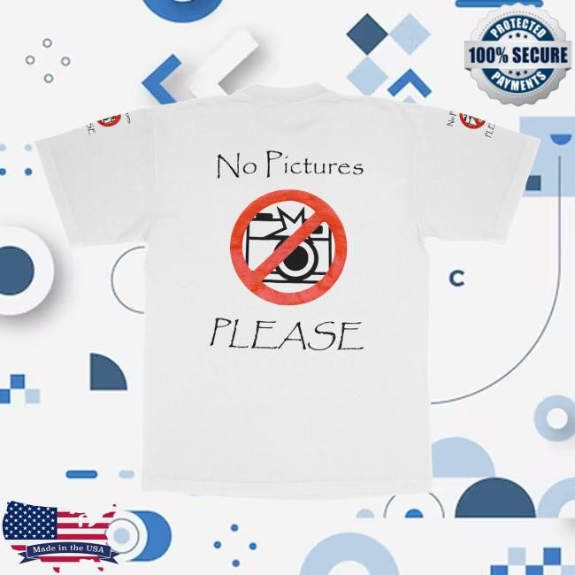 No Pictures Please New T-Shirt Joeyy Official Merch