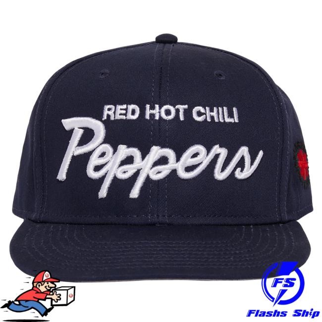 Official Red Hot Chili Peppers Peppers Snapback Hat - Navy