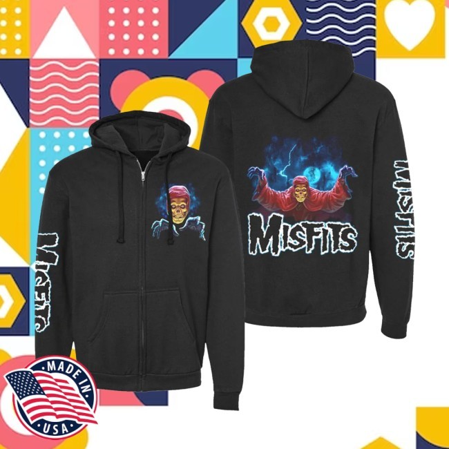 Misfits "Resurrection Fiend" Black Hoodie Misfits Clothing Store