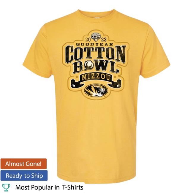 Cotton Bowl Merch 2023 Cotton Bowl Mizzou Gold Sst Hoodie