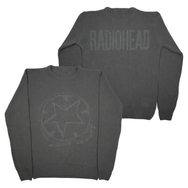 Official Radiohead Merch Against Demons Grey Sweaters Wasteheadquarters