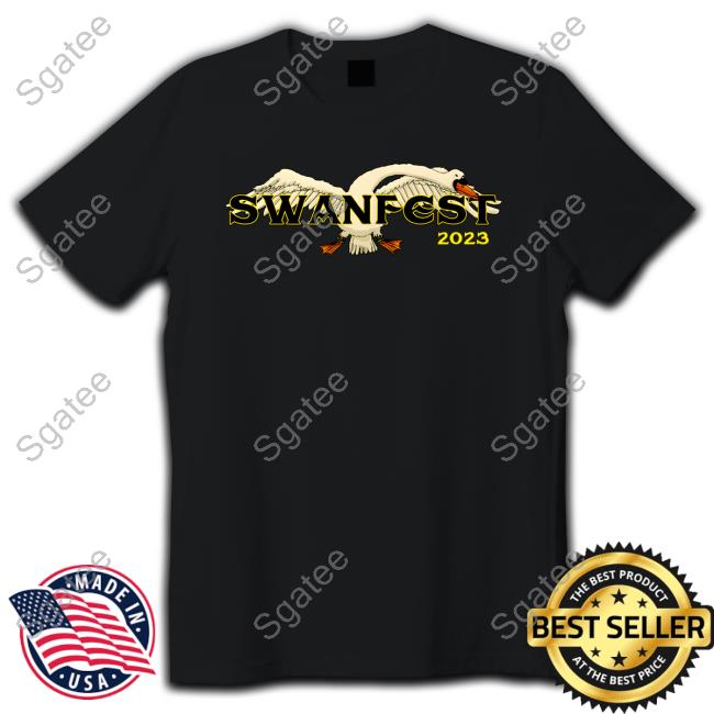 Official Dance Gavin Dance Swanfest Event 2023 Black Long Sleeve Tee