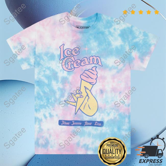 Black Pink Ice Cream Tie Dye Shirt 2023