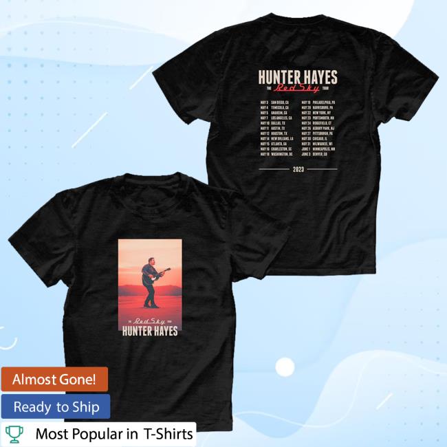 Official Hunter Hayes Store Hunterhayes Red Sky Tour Shirt