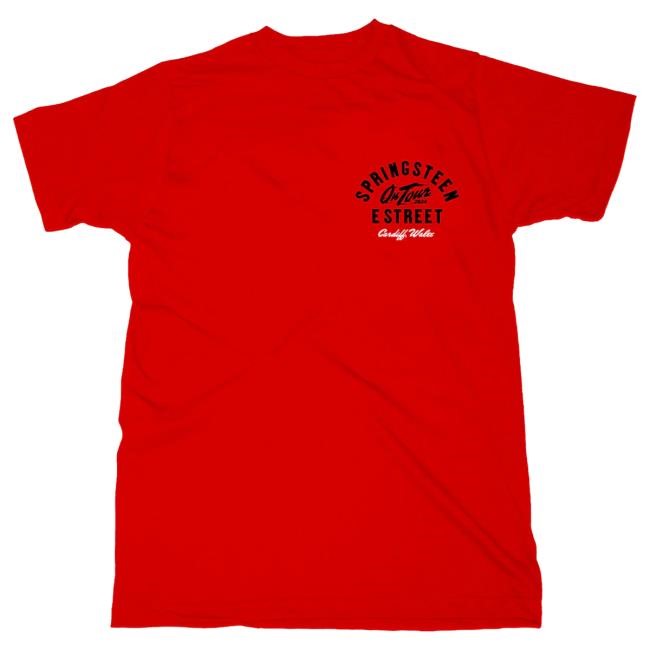 Officia Bruce Springsteen Merch Store Springsteen & The E-Street Band Cardiff 2024 Limited Edition Tour Tees