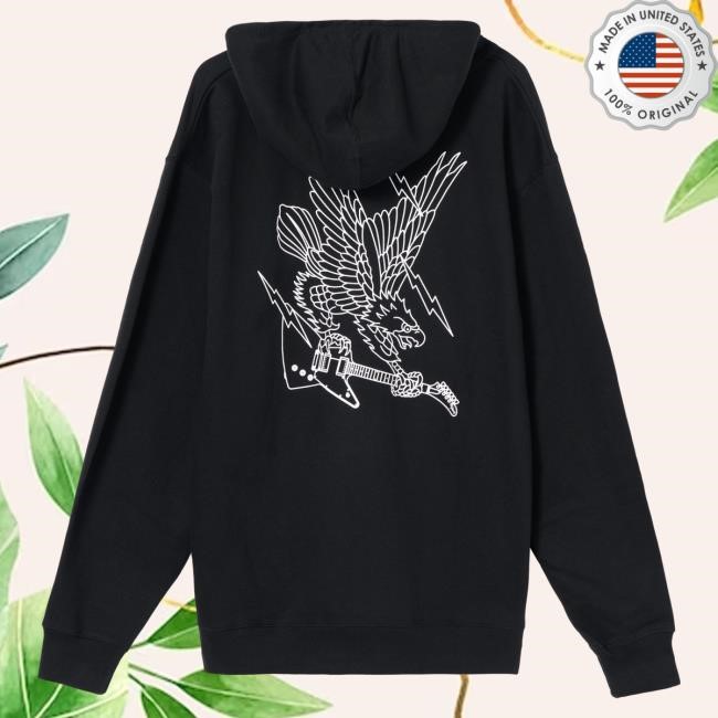 Official Gibson Merch Store Shop Gibson Screaming Eagle Full-Zip Hoodie (Black) Gibson Band