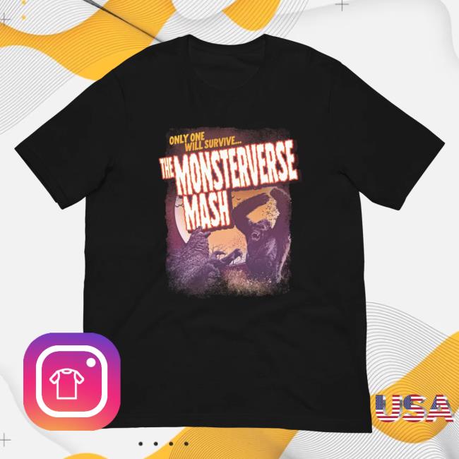 Official Legendary Shop Merch Monsterverse The Monsterverse Mash Adult Tshirt