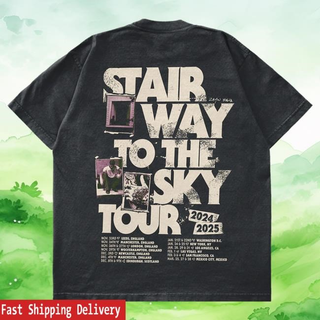 Zayn Official Store Stairway To The Sky Tour D2c Exclusive New T-Shirt