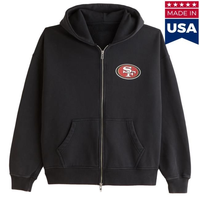 Tailgate Fit San Francisco 49ers NFL Football Hoodie 2026 Stadium Ready 49ers NFL Football Full Zip Hoodie