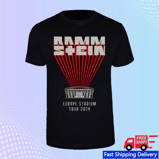 Rammstein Official Merch Store "Europe Stadium Tour 2024" Classic T Shirt Rammstein Clothing Shop Rammstein Apparel