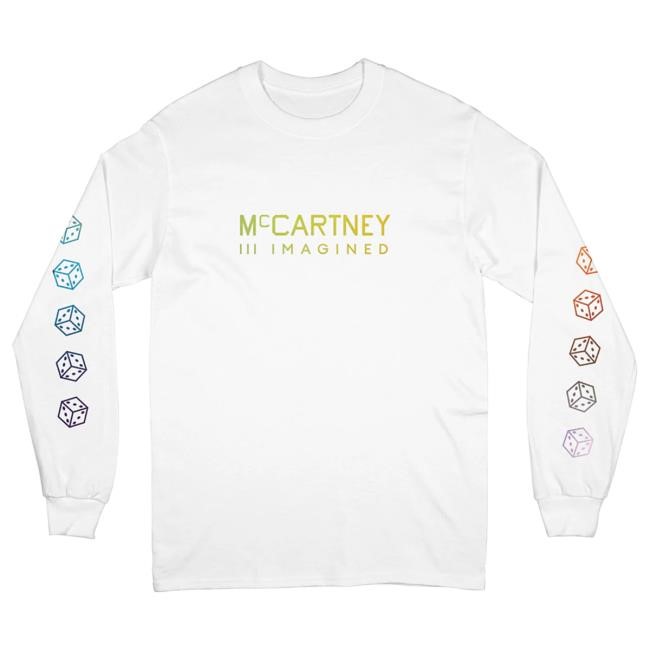 Official Paul Mccartney Merch Store McCartney III Imagined - Limited Edition White Long Sleeve New Shirt