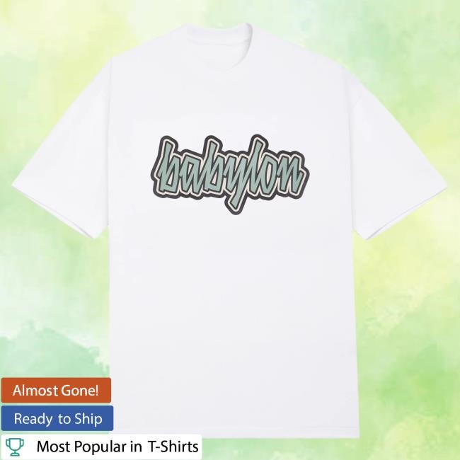 Chunky Script Tee From Babylon La Official Street Shop Babylon La Chunky Script Tee - Heavyweight Urban Fit
