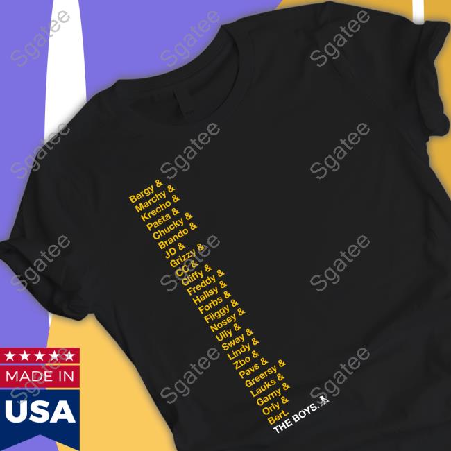 Official Bruins 2023 The Boys Roster T Shirts