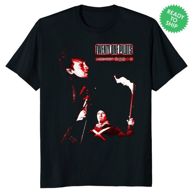 Official Twenty One Pilots Red And Black New Shirt - Twenty One Pilots