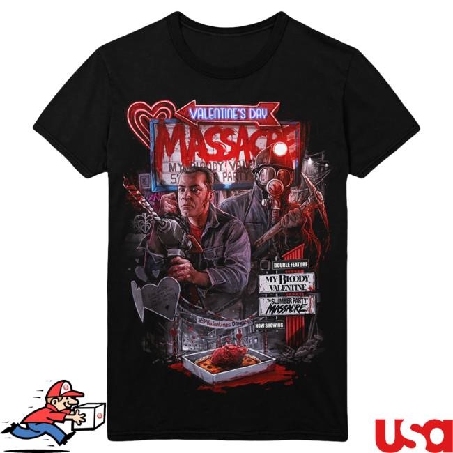Gutter Garbs Valentine’s Day Massacre Double Feature Shirt | Official Merch