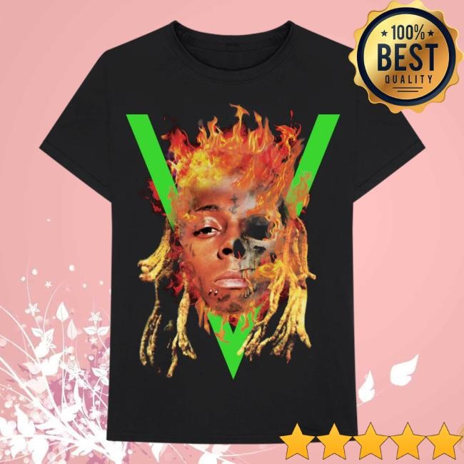 Lil Wayne Face Flames Shirt Lil Wayne Merch