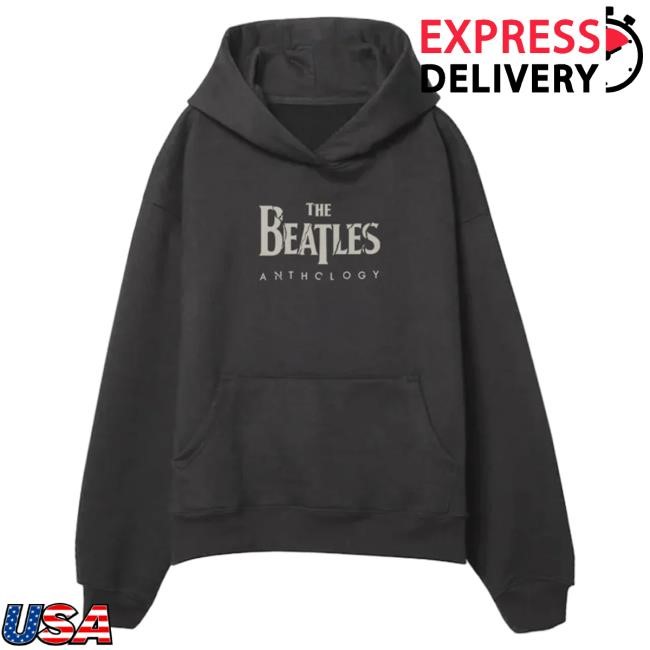 Essential Pullover Anthology Black Logo Hoodie The Beatles